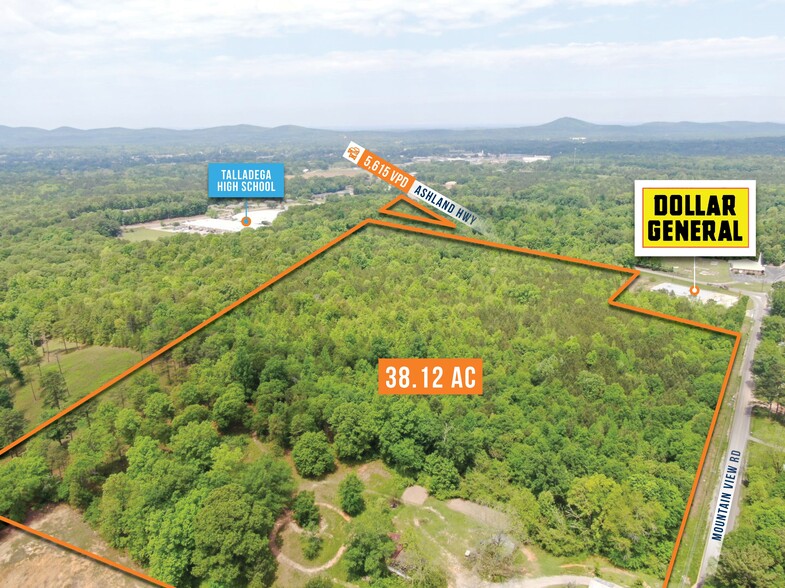 Adj. to 20 Mountain View Rd, Talladega, AL à vendre - Photo de l’immeuble – Image 2 sur 5