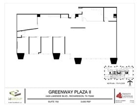 2400 Lakeside Blvd, Richardson, TX à louer Plan d’étage– Image 1 sur 2