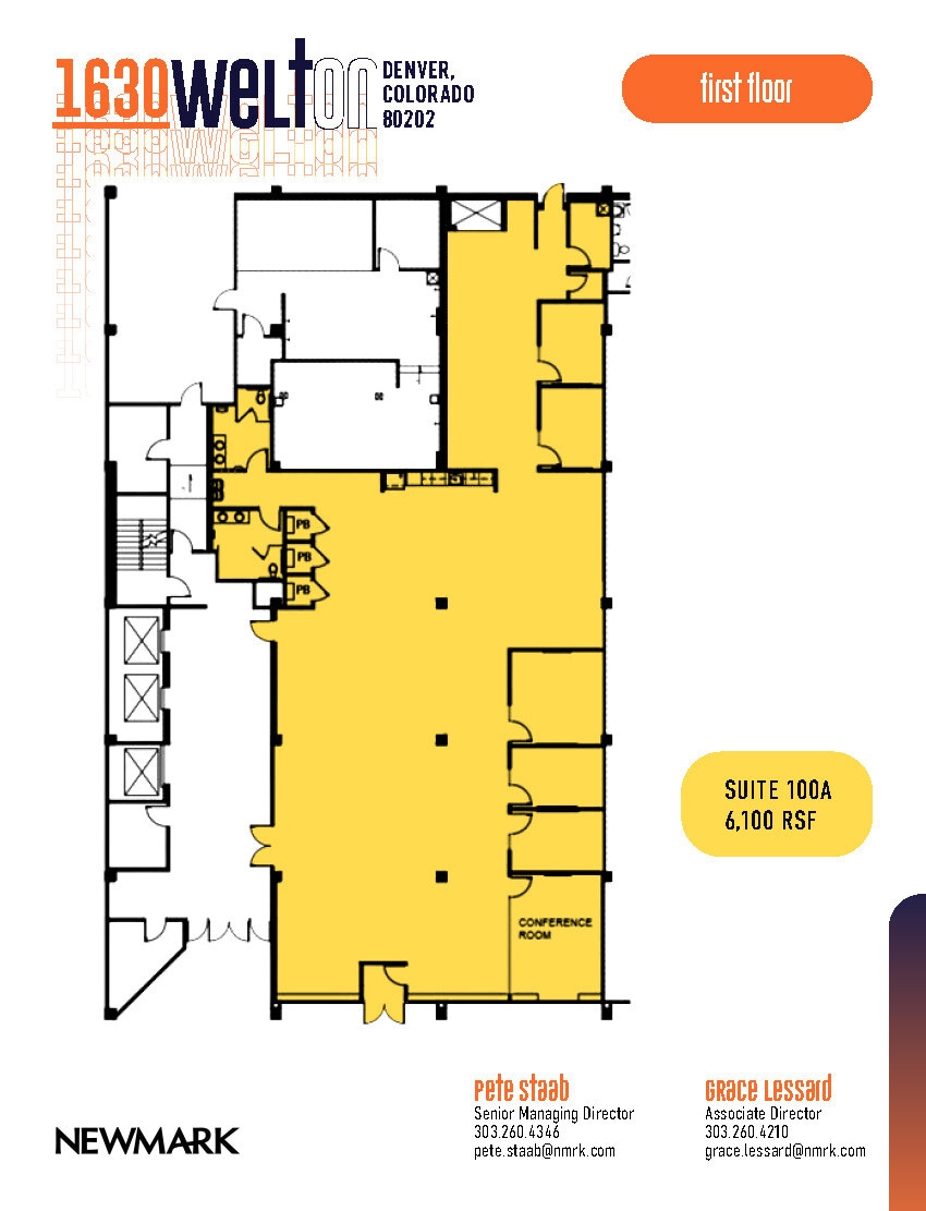 1630 Welton St, Denver, CO à vendre Plan d’étage– Image 1 sur 1