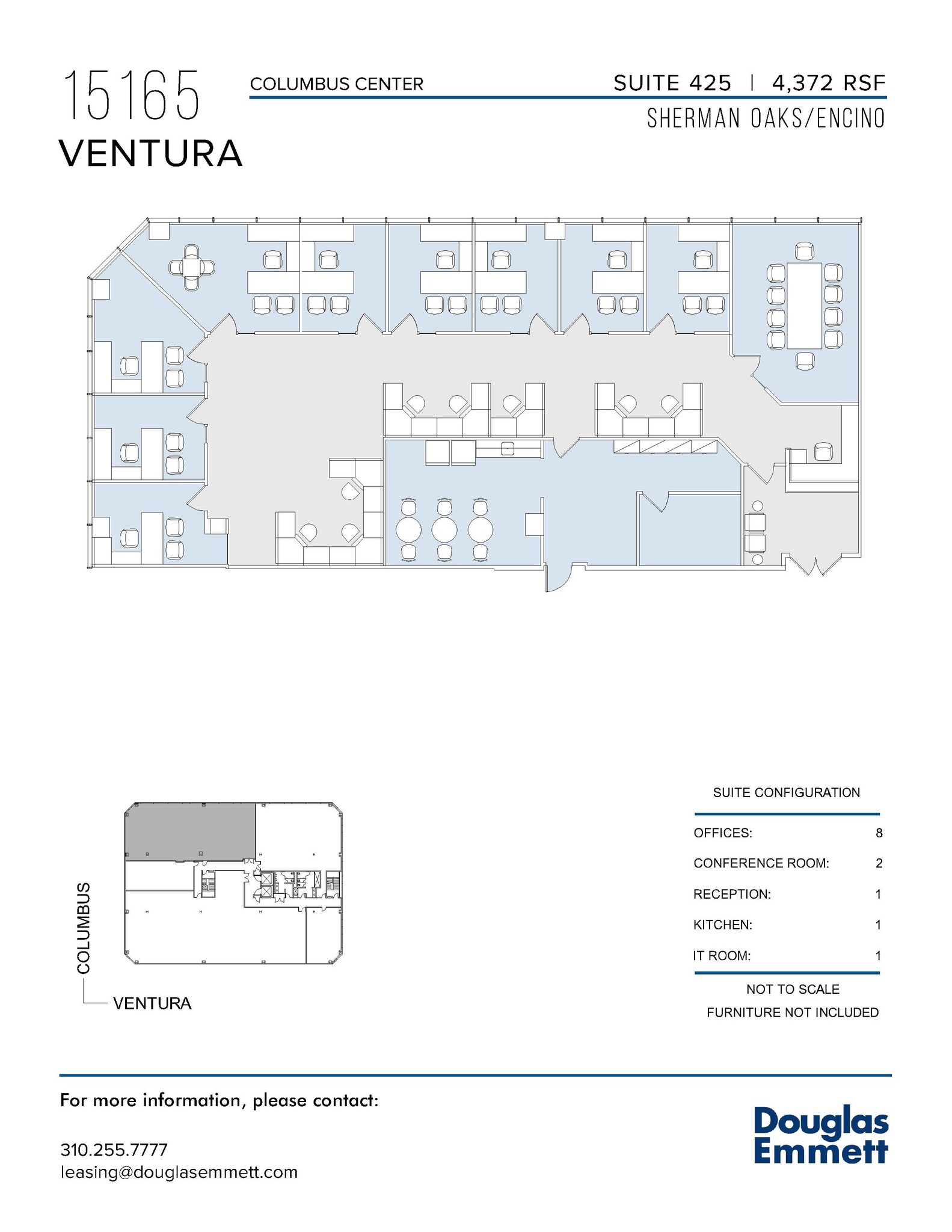 15165 Ventura Blvd, Sherman Oaks, CA à louer Plan d’étage– Image 1 sur 1