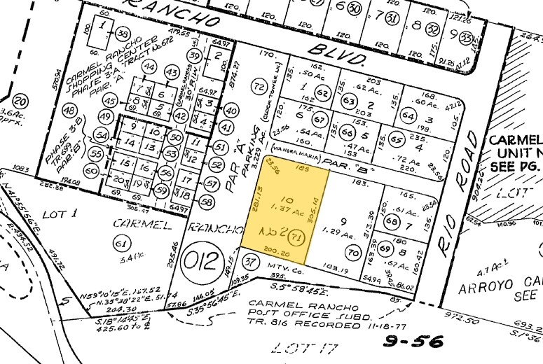 200 Clock Tower Pl, Carmel, CA à louer - Plan cadastral – Image 3 sur 18