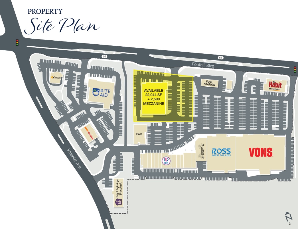 1504-1600 Foothill Blvd, La Verne, CA à louer Plan de site– Image 1 sur 1