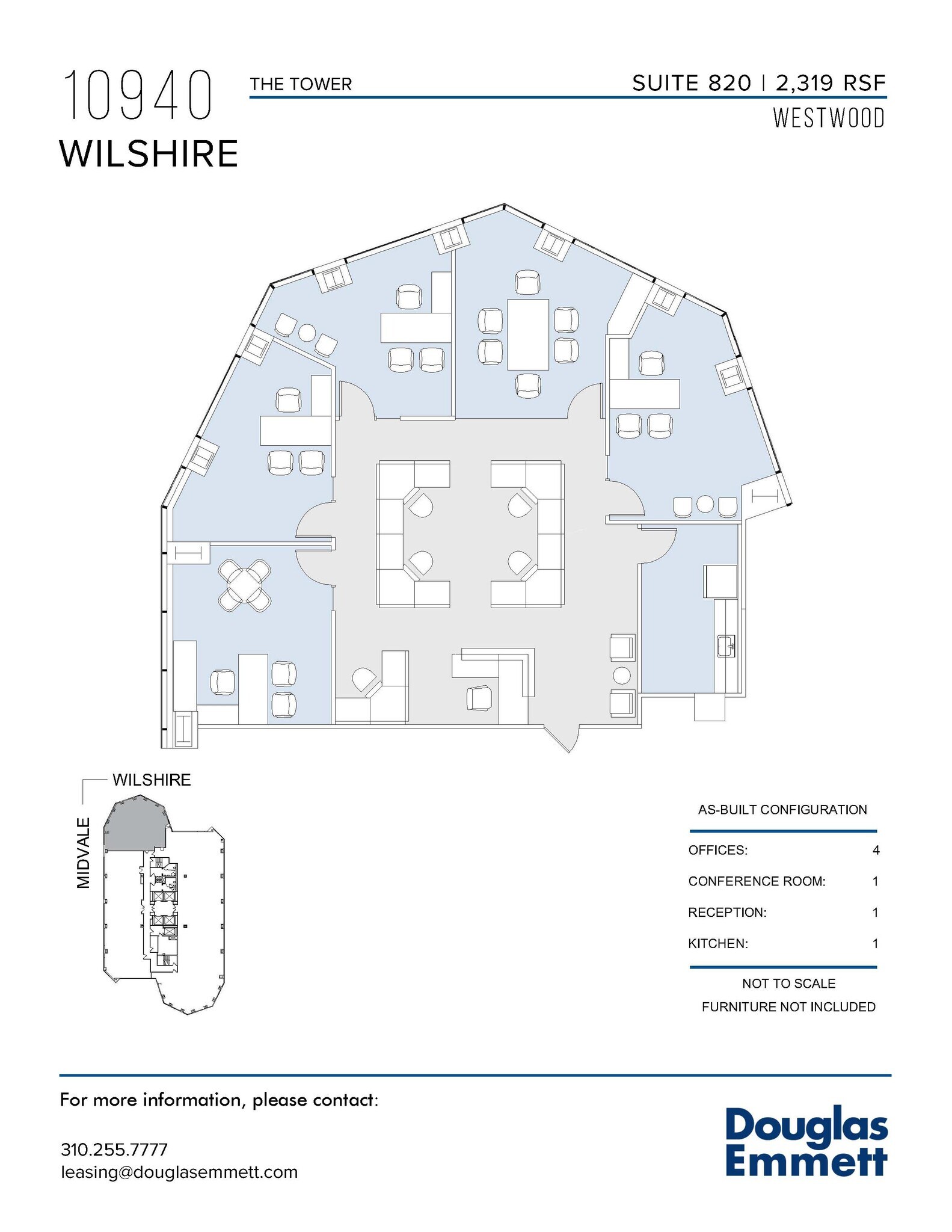 10940 Wilshire Blvd, Los Angeles, CA à louer Plan d’étage– Image 1 sur 1
