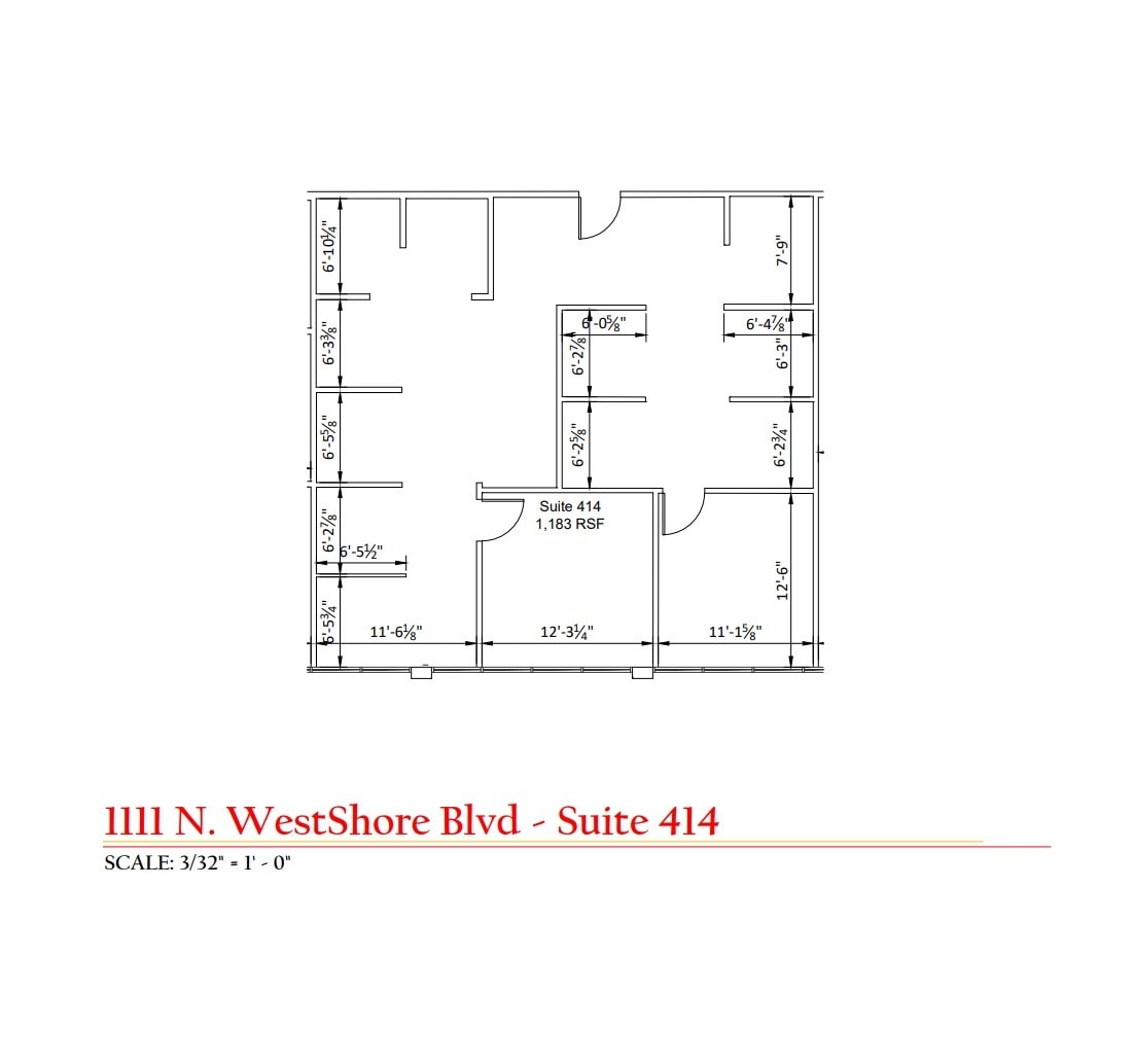 1111 N Westshore Blvd, Tampa, FL à louer Plan d’étage– Image 1 sur 1