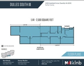 14130 Sullyfield Cir, Chantilly, VA à louer Plan d’étage– Image 1 sur 1