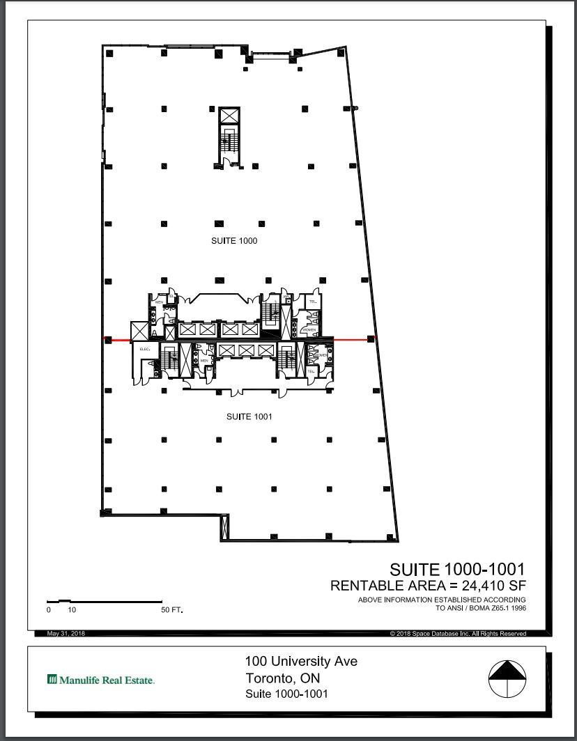 100 University Ave, Toronto, ON à louer Plan d’étage– Image 1 sur 1