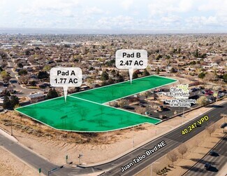 Plus de détails pour 601 NE Juan Tabo Blvd, Albuquerque, NM - Terrain à vendre