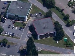 Caen - VUE AÉRIENNE vue de carte