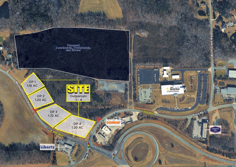 1741 Mount Hope Chu Rd, Mc Leansville, NC à louer - Aérien – Image 2 sur 3