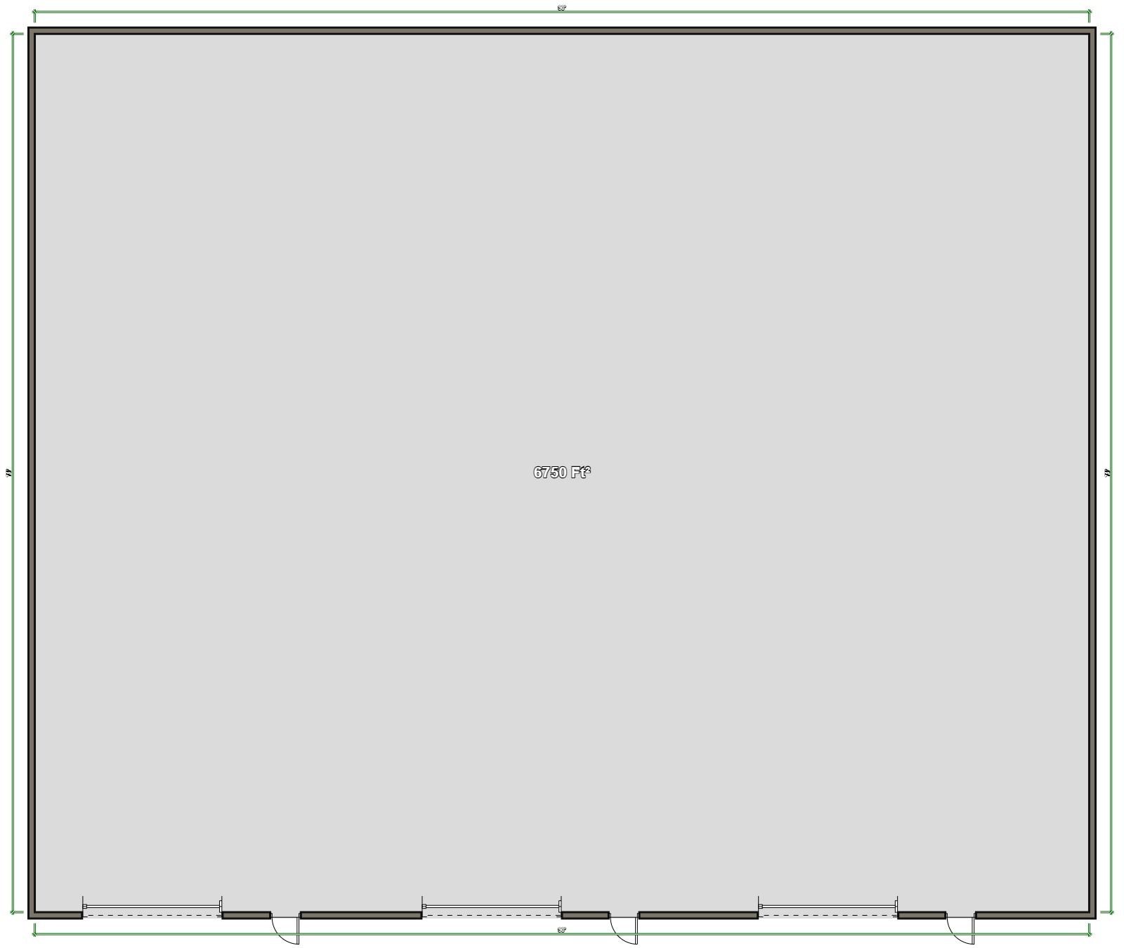 7402 & 7406 Mansfield Hwy, Kennedale, TX à louer Plan d’étage– Image 1 sur 1