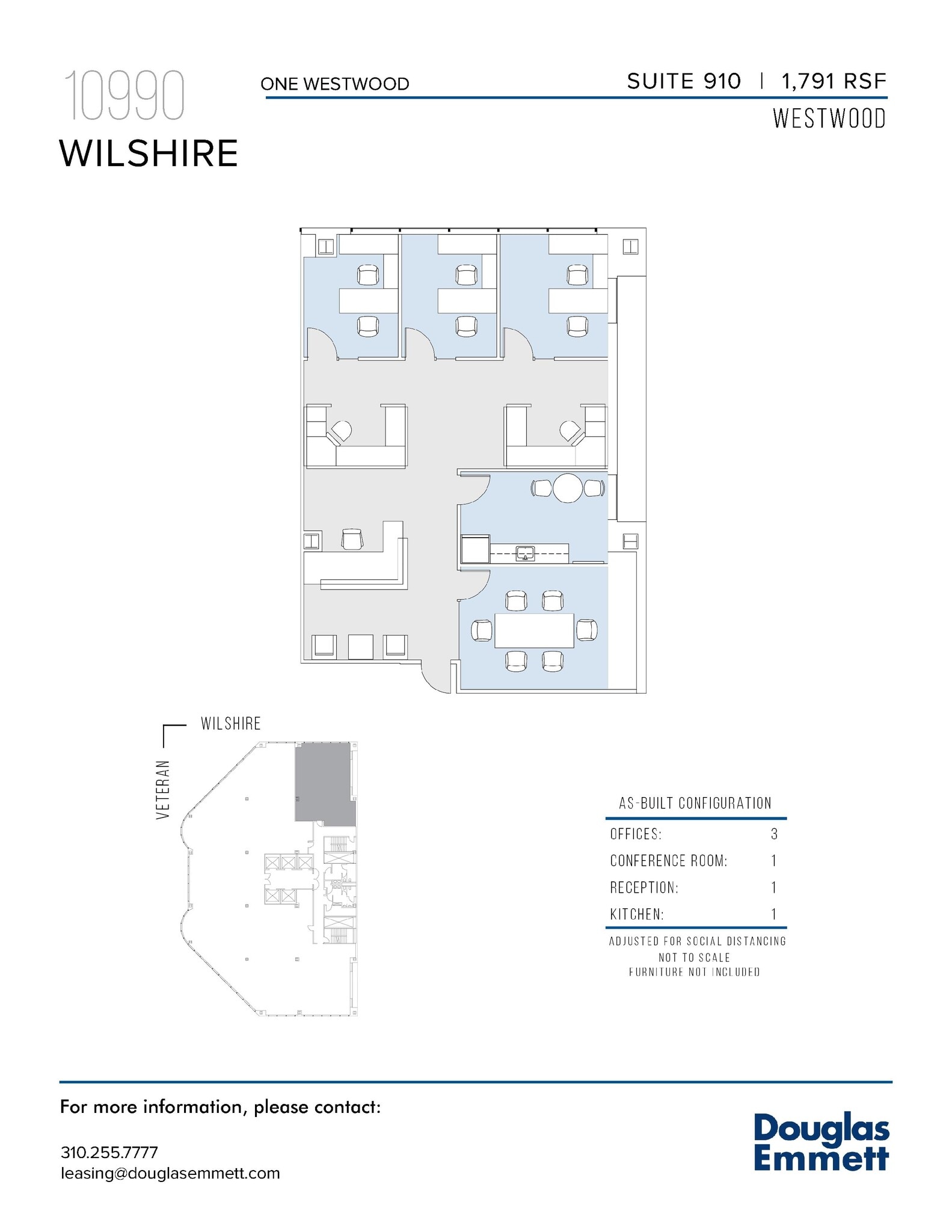 10990 wilshire Blvd, Los Angeles, CA à louer Plan d’étage– Image 1 sur 1