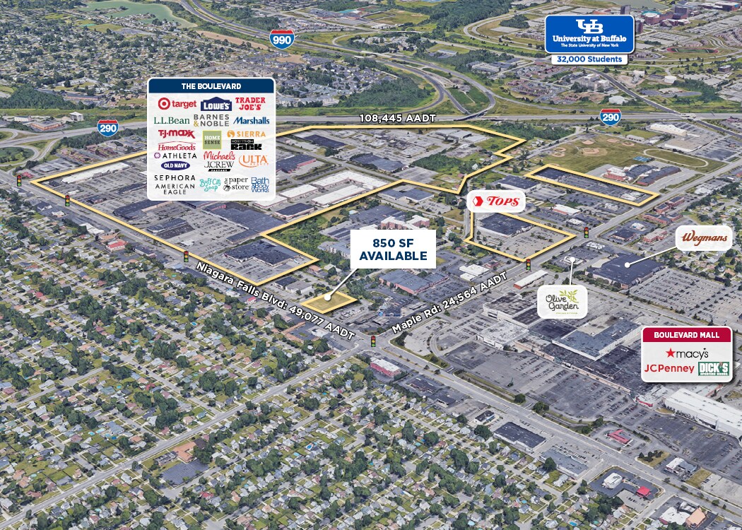 1401-1405 Niagara Falls Blvd, Amherst, NY à vendre Aérien– Image 1 sur 1