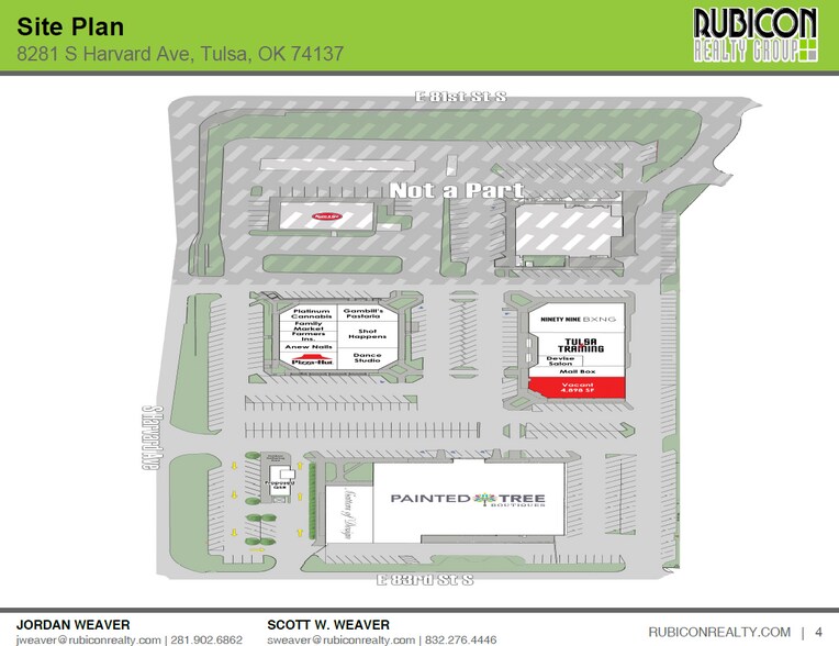 8281 S Harvard Ave, Tulsa, OK à louer - Plan de site – Image 3 sur 5