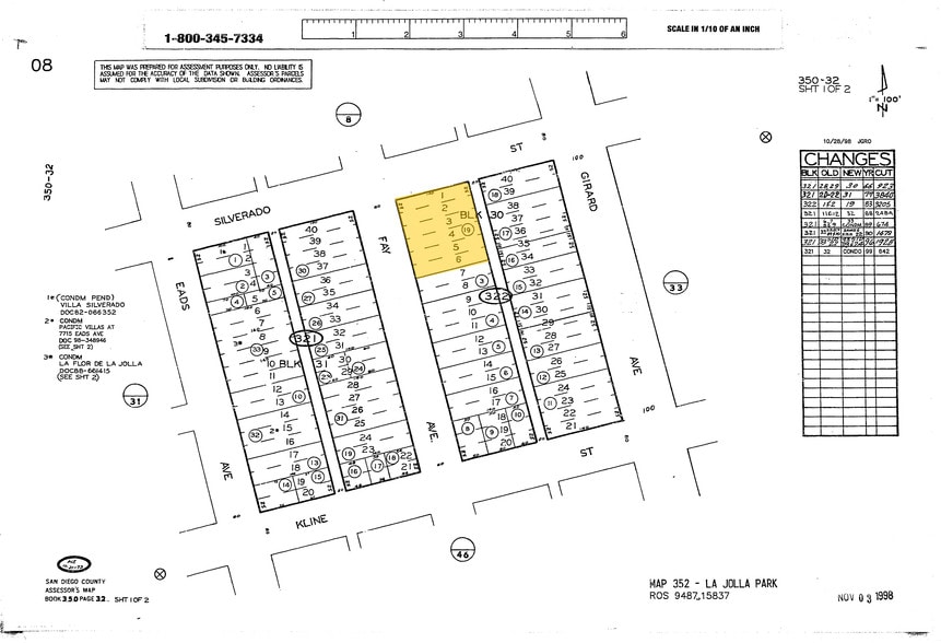 7777 fay Ave, La Jolla, CA à louer - Plan cadastral – Image 2 sur 4