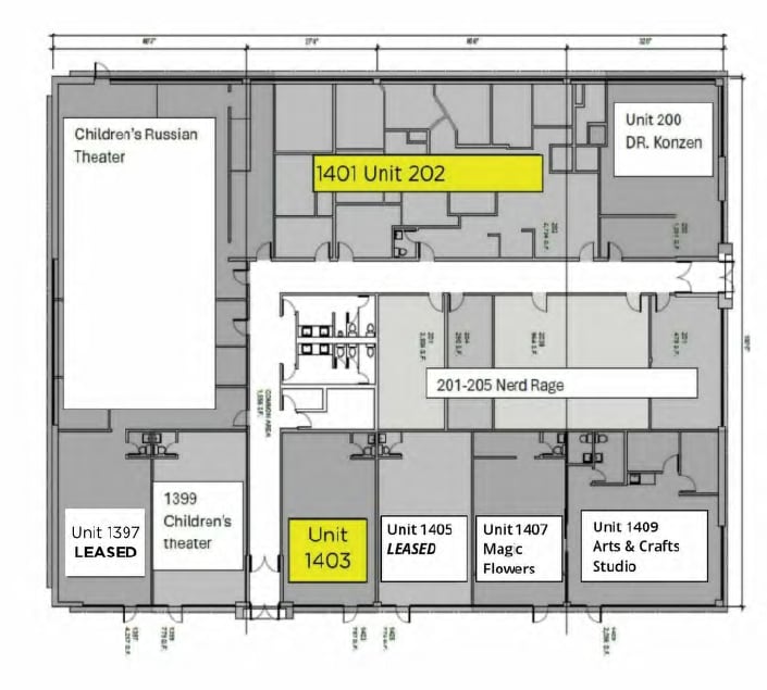 1397-1501 W Dundee Rd, Buffalo Grove, IL à louer Plan de site– Image 1 sur 1