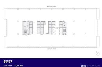 9 W 57th St, New York, NY à louer Plan d’étage– Image 2 sur 19