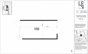 45 Sheppard Ave E, Toronto, ON à louer Plan d’étage– Image 1 sur 1