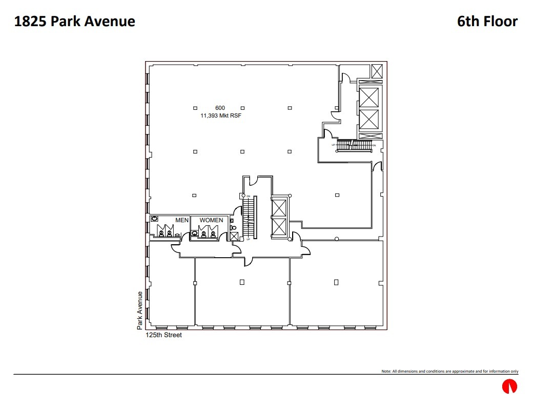 1825 Park Ave, New York, NY à louer Plan d’étage– Image 1 sur 1