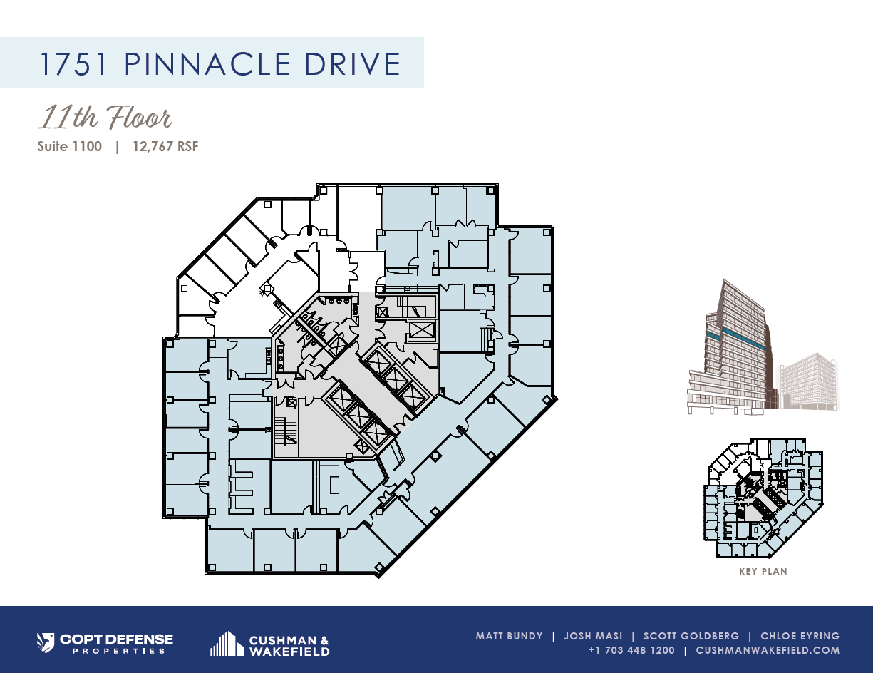 1751 Pinnacle Dr, McLean, VA à louer Plan d’étage– Image 1 sur 1