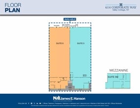 614 Corporate Way, Valley Cottage, NY à louer Plan d’étage– Image 1 sur 2