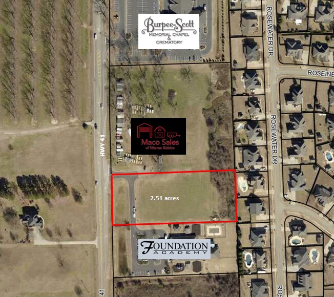 2920 Hwy 41 N, Warner Robins, GA à vendre Aérien– Image 1 sur 2