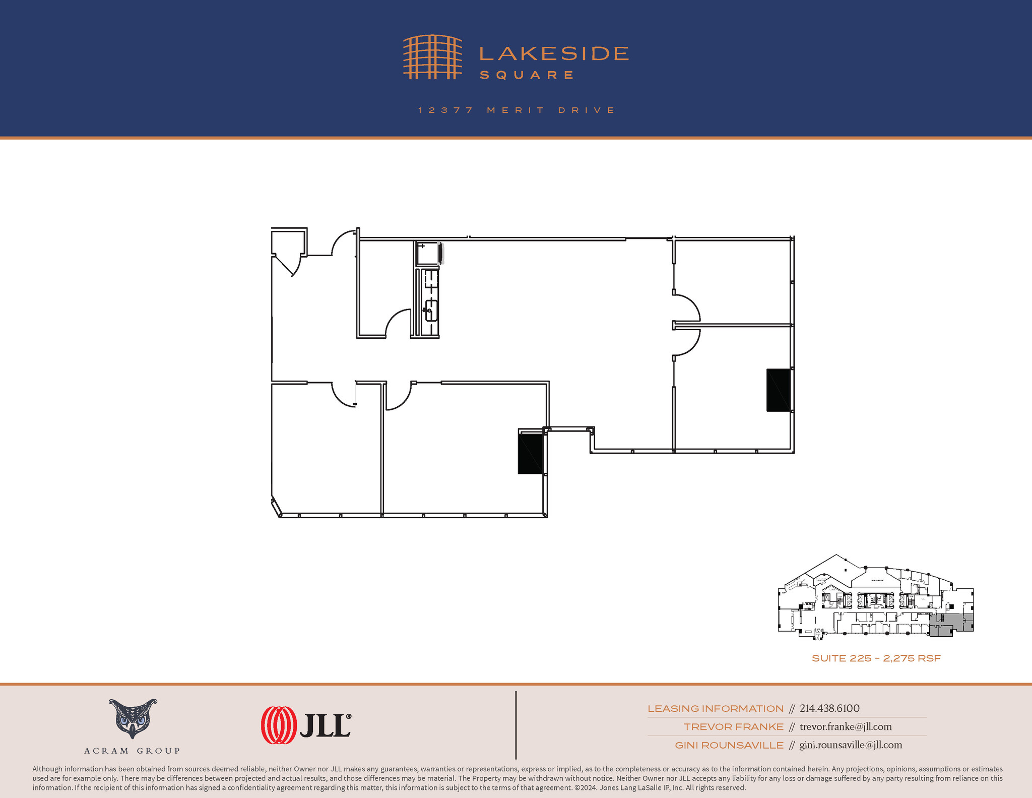 12377 Merit Dr, Dallas, TX à louer Plan d’étage– Image 1 sur 1