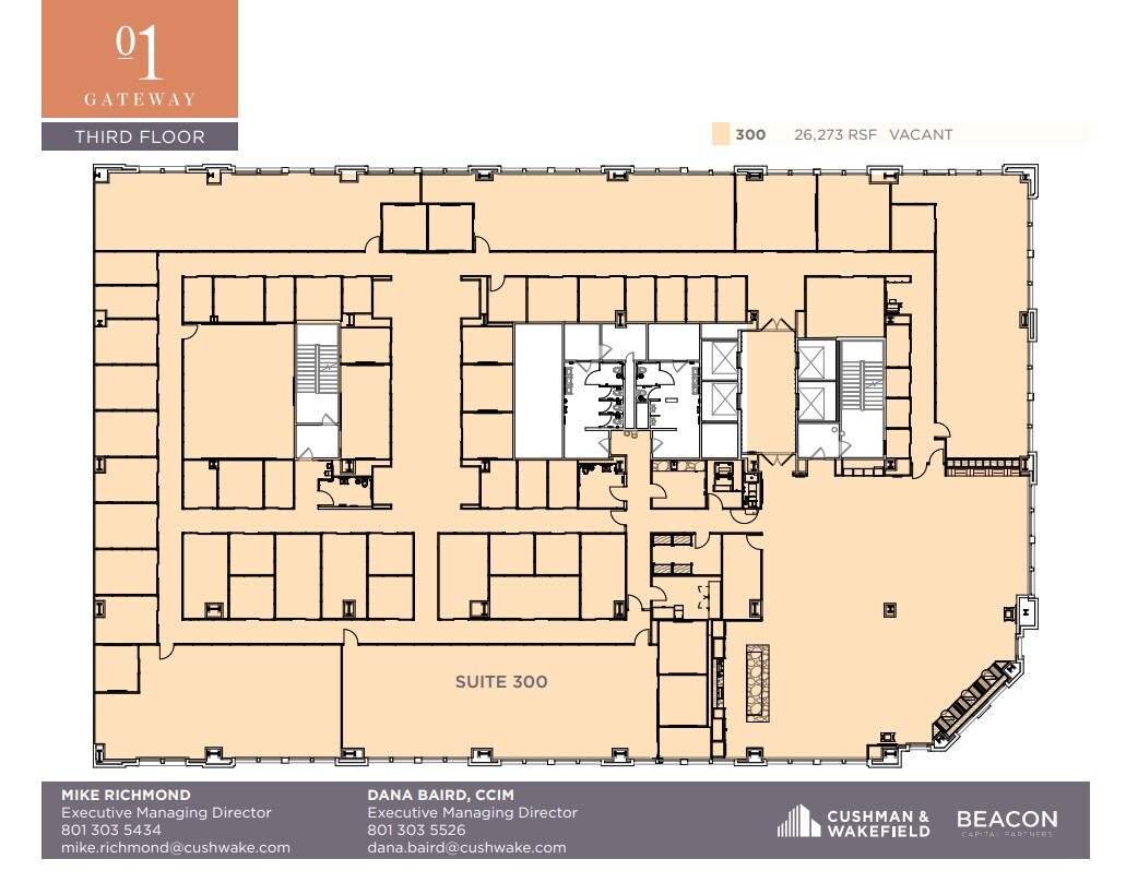 90 S 400 W, Salt Lake City, UT à louer Plan d’étage– Image 1 sur 1