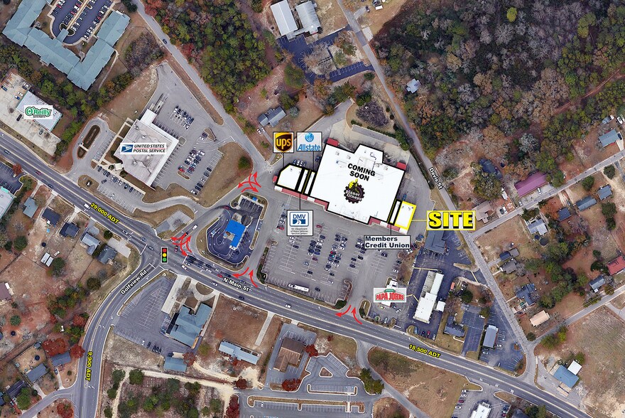 3333 N Main St, Hope Mills, NC à louer - Aérien – Image 2 sur 5