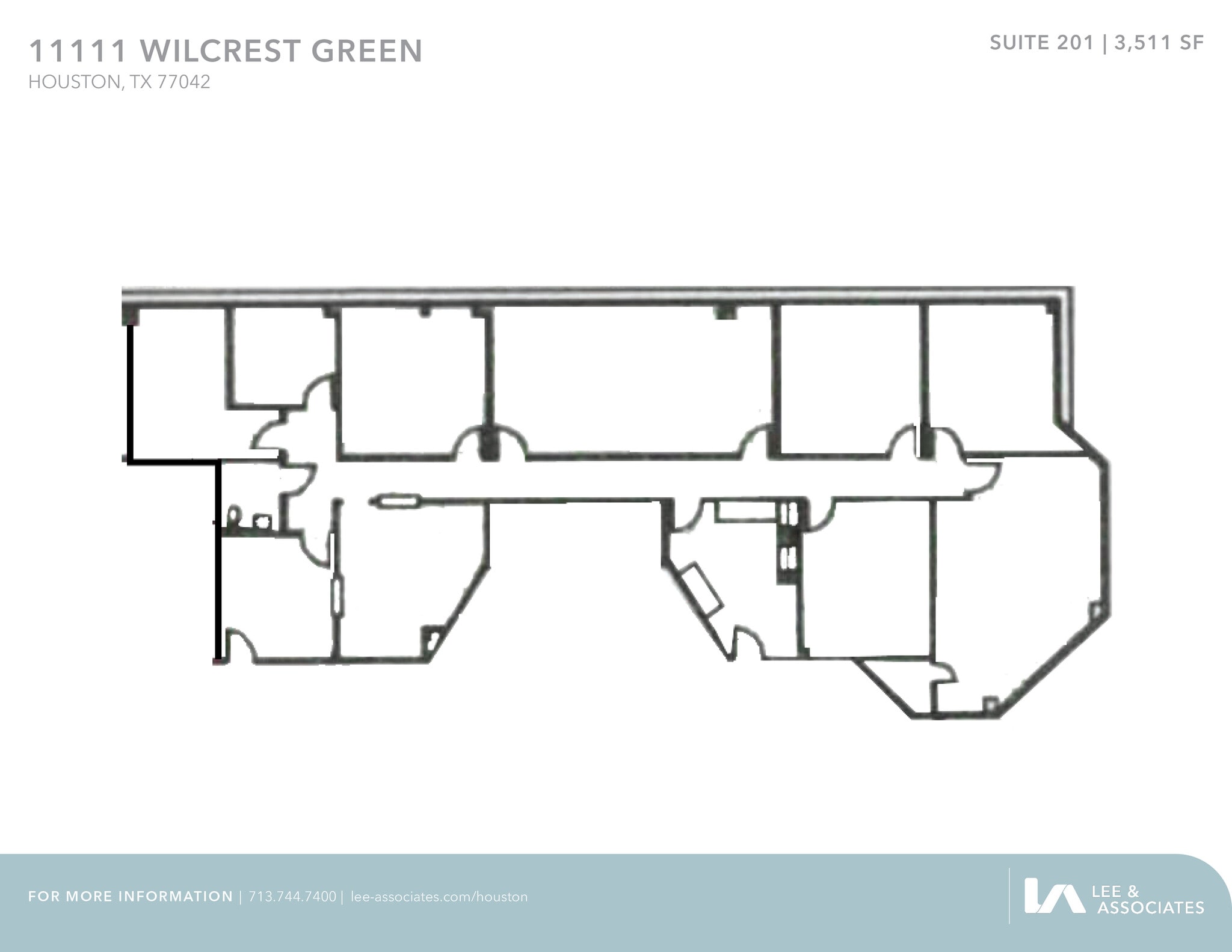 11111 Wilcrest Green Dr, Houston, TX à louer Plan d’étage– Image 1 sur 2