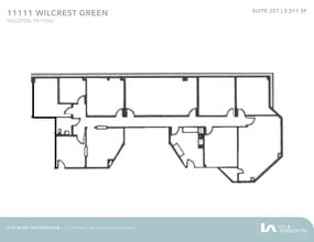 11111 Wilcrest Green Dr, Houston, TX à louer Plan d’étage– Image 1 sur 2
