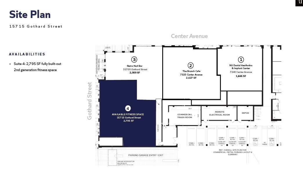 7400 Center Ave, Huntington Beach, CA à louer Plan de site– Image 1 sur 1