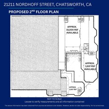 21211 Nordhoff St, Chatsworth, CA à louer Plan d’étage– Image 2 sur 2