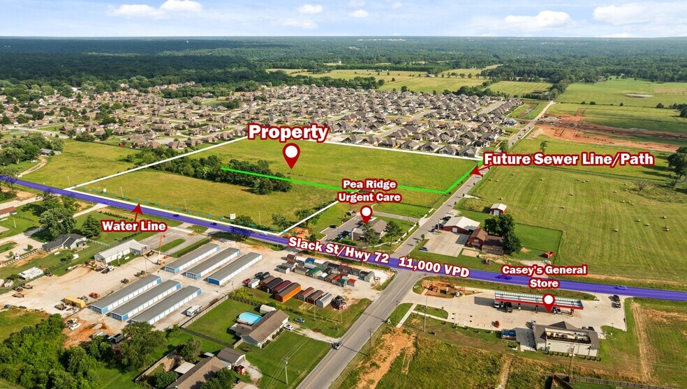 Slack St & Dove Rd, Pea Ridge, AR à vendre - Photo de l’immeuble – Image 1 sur 23