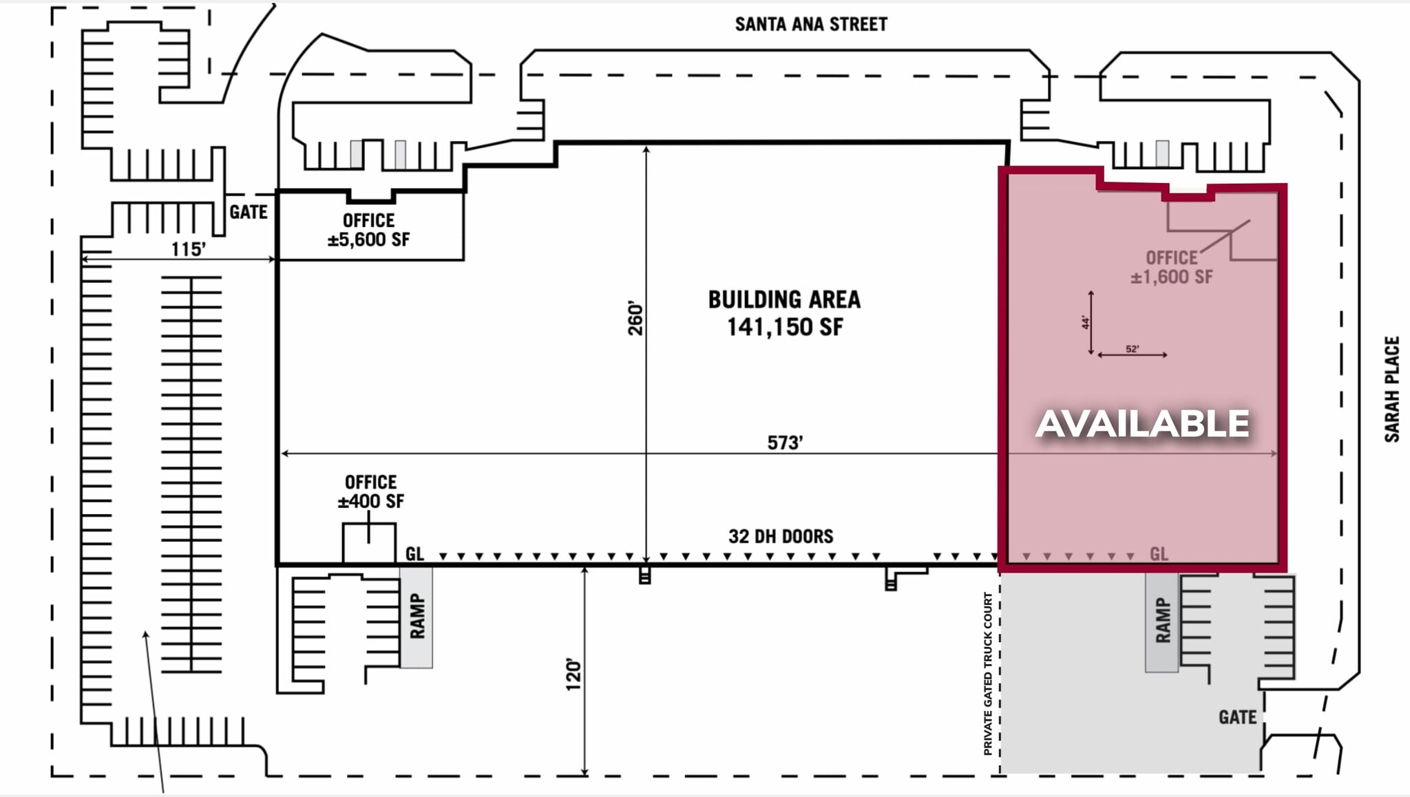 5120-5130 Santa Ana St, Ontario, CA à louer Plan de site– Image 1 sur 1