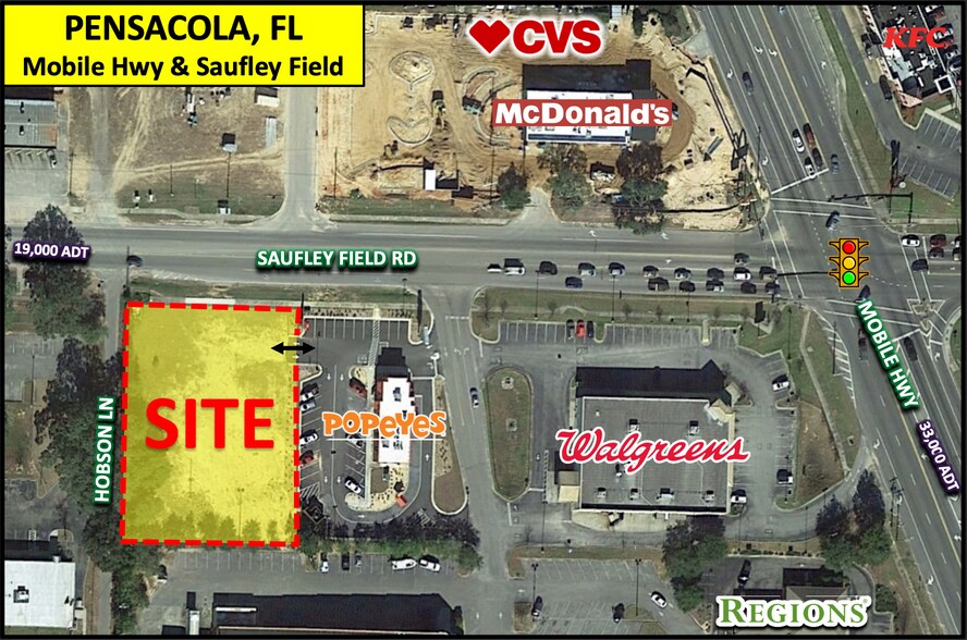 4515 Saufley Field Rd, Pensacola, FL à vendre - Aérien – Image 1 sur 3