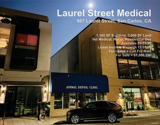 Plus de détails pour 987 Laurel St, San Carlos, CA - Bureau/Médical à louer