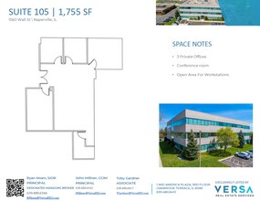 1560 Wall St, Naperville, IL à louer Plan d’étage– Image 1 sur 1