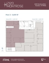 2120 Montrose Blvd, Houston, TX à louer Plan d’étage– Image 1 sur 1