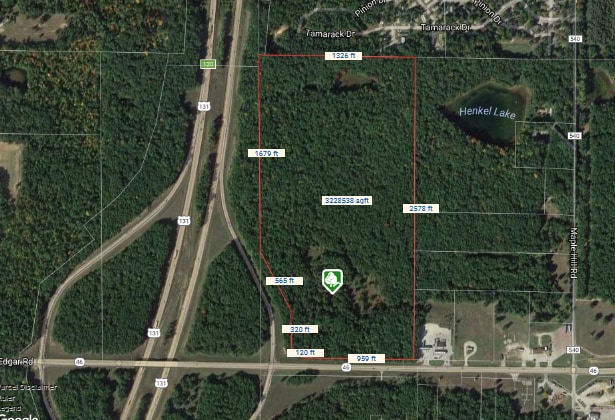 0000 W M46 Rd, Edmore, MI à vendre - Aérien – Image 2 sur 3