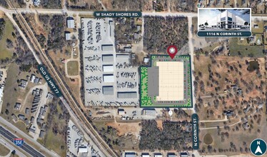 1116 N Corinth St, Corinth, TX - VUE AÉRIENNE  vue de carte