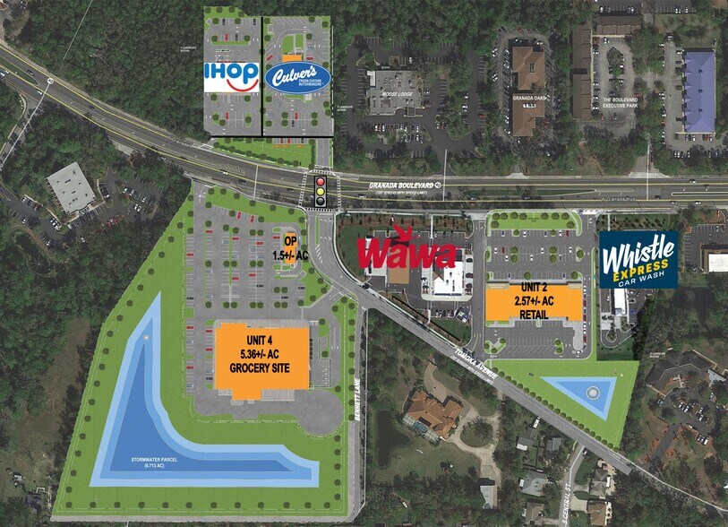 600 W Granada Blvd, Ormond Beach, FL à louer - Aérien – Image 1 sur 2