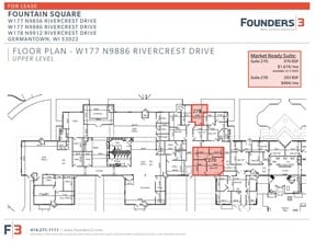 W177N9856-W178 N9912 Rivercrest Dr, Germantown, WI à louer Plan d’étage– Image 1 sur 1