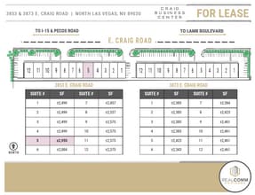 3853 E Craig Rd, North Las Vegas, NV à louer Plan de site– Image 2 sur 5