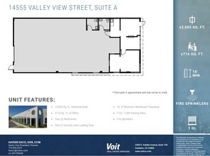 14515-14565 Valley View Ave, Santa Fe Springs, CA à louer Plan d’étage– Image 1 sur 1