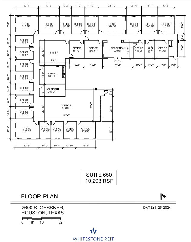 2600 S Gessner Rd, Houston, TX à louer Plan d’étage– Image 1 sur 1