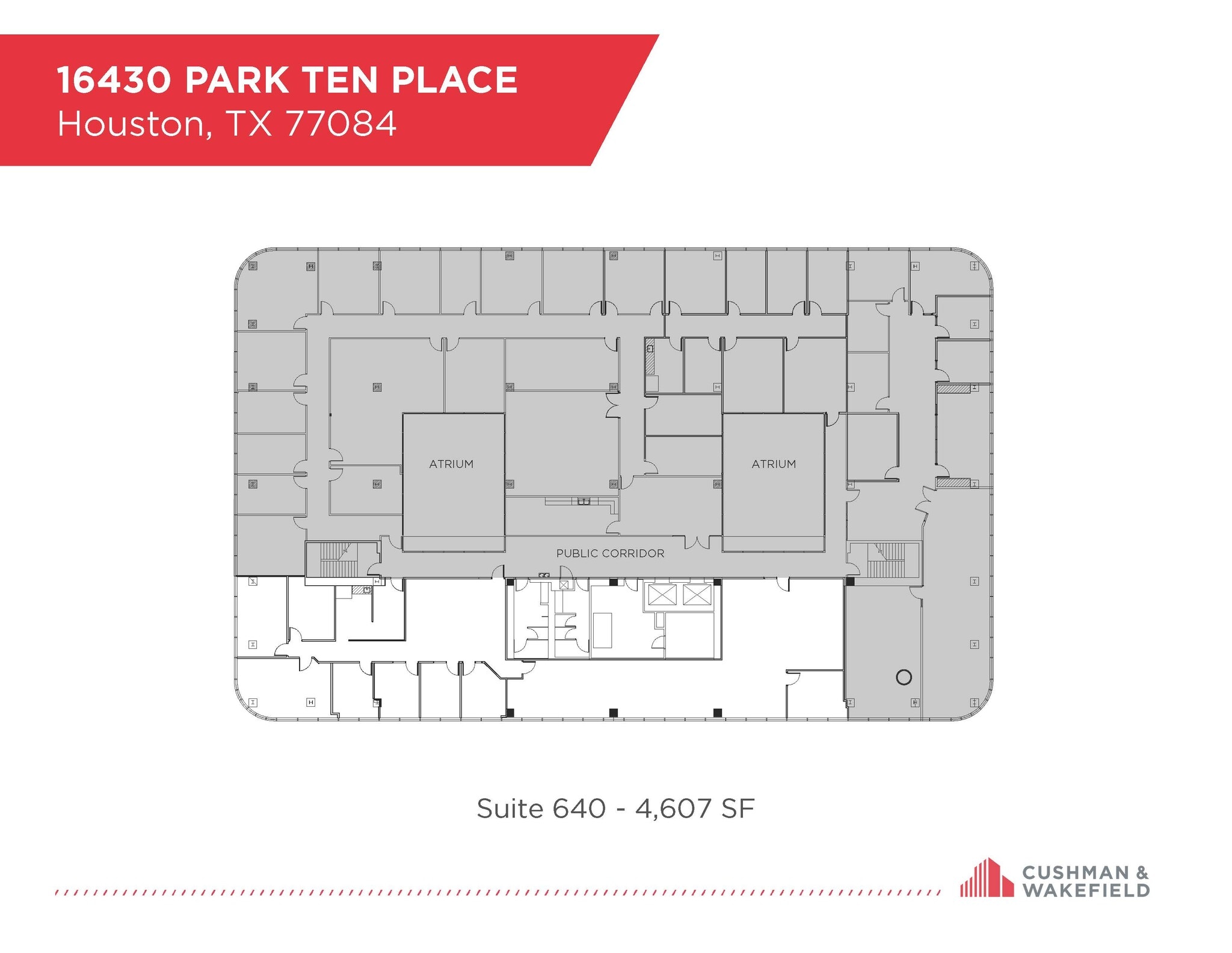 16430 Park Ten Pl, Houston, TX à louer Plan d’étage– Image 1 sur 1