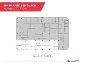 16430 Park Ten Pl, Houston, TX à louer Plan d’étage– Image 1 sur 1