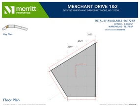 2601-2729 Merchant Dr, Baltimore, MD à louer Plan d’étage– Image 1 sur 1