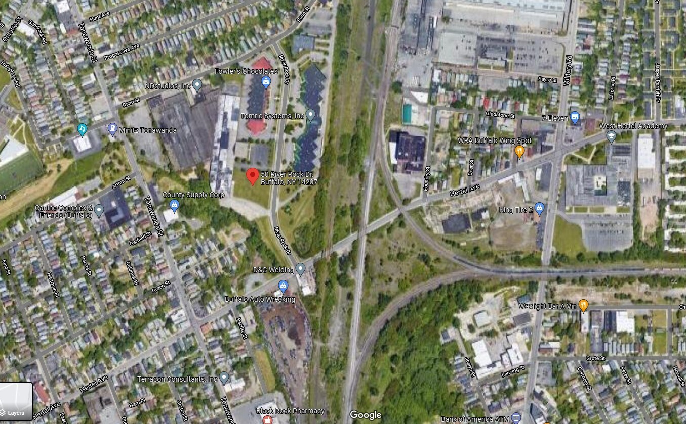 50 River Rock, Buffalo, NY à louer Aérien– Image 1 sur 2