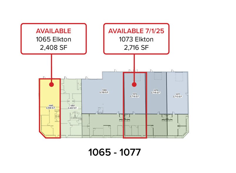 1039-1055 Elkton Dr, Colorado Springs, CO à louer - Plan d’étage – Image 3 sur 15